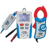 TRMS AC Power Data Logger | 0.1A to 400A Range | Bluetooth Connectivity & Flash Memory | MT255 by Majortech