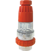 Straight plug 40A 4 round pins