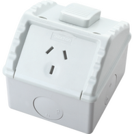 Single weatherproof socket IP53 1pc/Box 50pcs/Carton