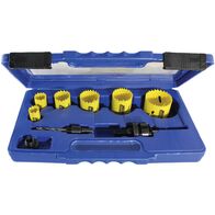 Electricians Holesaw Kit | 10 Piece Bi-Metal Set | Includes Arbors & Pilot Drills | 20mm to 51mm by Majortech