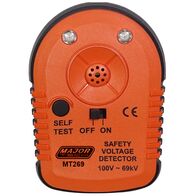 69kV AC Voltage Detector | 100V to 69kV Detection Range | Bright LED & Loud Buzzer | Durable Design by Majortech