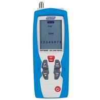 VDV Wire Tester | Tests RJ11, RJ12, RJ45 & Coax | 2.4-Inch Color Display by Majortech