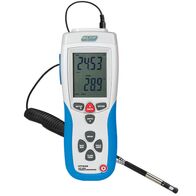 Hot Wire Thermo Anemometer | 0.3 to 90.0 km/h Range | Slim Telescopic Probe | Rapid Measurement by Majortech