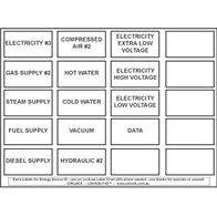 Water Labels Pack of 10 | Durable Vinyl | High Visibility | White by Cirlock