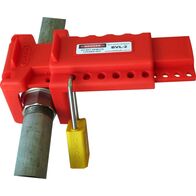 Ball Valve Lockout Device | Durable Polypropylene | Fits 38-63mm Pipes | High Visibility Red by Cirlock