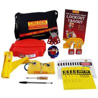Water Lockout Kit with Ball & Gate Valve Lockouts | Includes Safety Padlocks & Tags | Durable Carry Bag by Cirlock