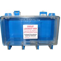 16 Padlock Group Lock Box | Durable ABS & Acrylic | Portable & Wall Mountable | Blue by Cirlock