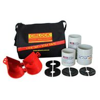 Isolator Bar Lockout Kit | ABS Plastic | 4 Disc Sizes | 2 Padlock Holes | Red by Cirlock