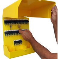 Lockout Station Mini | 35 Key Capacity | Wall Mountable Design | Large Tray by Cirlock