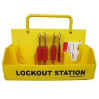 Lockout Station with Lids | High-Impact Plastic | Wall-Mountable Design | Secure Locking Mechanism by Cirlock