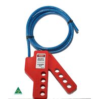 Cable Lockout Device | 5mm Steel Wire | Multi-Function | Red Handle by Cirlock