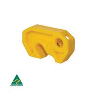 Universal Lockout Device for MCBs | 50% Recycled Nylon | Padlock Hole | Yellow by Cirlock