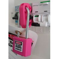 Isolator Bar Lockout Kit | Pink Universal Lockout Device & Padlock | Durable Plastic & Steel by Cirlock