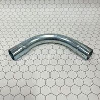 90° Bend 50mm Galvanised Steel | Non-Threaded Push On Fitting | Corrosion Resistant by Tradepro Australia Pty Ltd