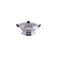 Electric Hot Pot with 1350W Power & 2.5L Capacity | Removable Grill Plate | Stainless Steel by GAF