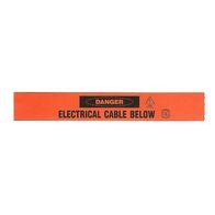 Electrical Underground Warning Tape | Bright Orange | Durable Polyethylene | 150mm Width | TRA150500UWT by Tradepro Australia Pty Ltd