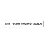 Fibre Optic Underground Warning Tape | 500m Length | 150mm Wide | High Visibility White by Tradepro Australia