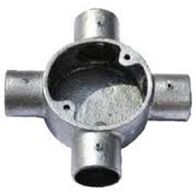 40mm 4-Way Junction Box | Durable Galvanised Steel | Corrosion Resistant | Ideal for Electrical Installations by Tradepro Australia Pty Ltd