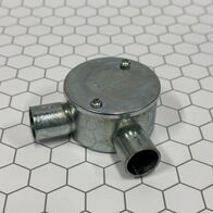 20mm 2 Way Angle Push On Junction Box | Durable Plastic | Easy Installation | Versatile Conduit Routing by Tradepro Australia Pty Ltd