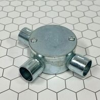 3 Way Push On Junction Box | 25mm Size | Durable Plastic | Non-Threaded Design by Tradepro Australia