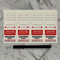 NSW Test Tag Self Laminating | Security Flap | Bright Red Color | Electrical Safety Compliance by Tradepro Australia Pty Ltd