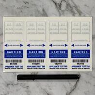 NSW Test Tag Self Laminating | Security Flap | Blue Color | Compliance with NSW Standards by Tradepro Australia Pty Ltd