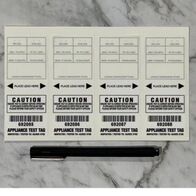 NSW Test Tag Self Laminating | Security Flap | White | Compliance by Tradepro Australia Pty Ltd