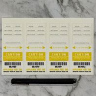 NSW Test Tag Self Laminating | Security Flap | Yellow Color | Complies with NSW Standards by Tradepro Australia Pty Ltd