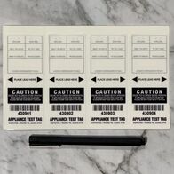 NSW Test Tag Self Laminating | Laminated Plastic | Security Flap | NSW Compliance by Tradepro Australia Pty Ltd