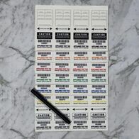 NSW Test Tag Self Laminating | Security Flap | Bright Rainbow Color | Durable Material by Tradepro Australia Pty Ltd