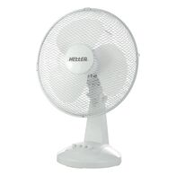 30cm White Desk Fan | 30W Power | 3 Speed Settings & Oscillation | Adjustable Tilt by GAF