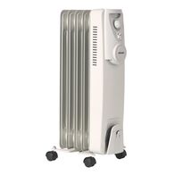 Oil Heater 1000W 5 Fin | Thermostat Control & Overheat Protection | Portable Design by GAF