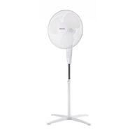 40cm White Pedestal Fan | 50 Watts Power | Adjustable Height | 3 Speed Settings by GAF