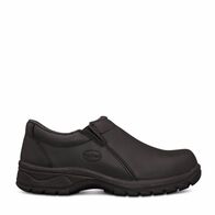 Black Slip On Safety Shoe | Water Resistant Leather | Steel Toe & Slip Resistant | Oliver