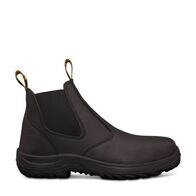 Black Elastic Sided Boot | Water Resistant Leather | Steel Toe Cap | Slip Resistant by Oliver