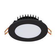 BLISS-10 Round 10W Recessed Dimmable Led Tricolour IP54 downlight - Black