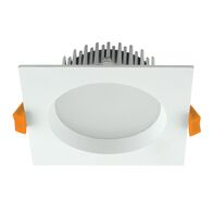 DECO-13 Square 13W Dimmable LED Tricolour IP44 Downlight - White