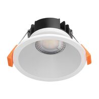 DEEP-9 Round 9W Recessed Dimmable LED Tricolour IP54 Downlight - White