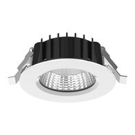 NEO-PRO Round 13W Recessed Dimmable LED Tricolour IP65 Downlight - White