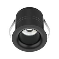 Pico-7 Mini Round 7W Dimmable Led Tricolour IP54 Downlight - Black