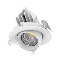 SCOOP-13 Round 13W Adjustable LED Dimmable Downlight - White