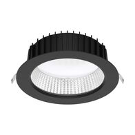NEO-PRO Round 35W Recessed Dimmable LED Tricolour IP65 Downlight - Black