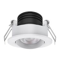 Pico-3 Mini Round 3W Dimmable Led Tiltable Tricolour Downlight - White