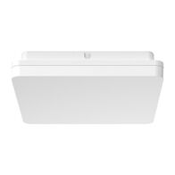 SUNSET-250 Square 15W 250MM LED Tricolour Dimmable IP54 Oyster Light - White
