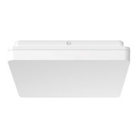 SUNSET-300 Square 25W 300MM LED Tricolour Dimmable IP54 Oyster Light - White
