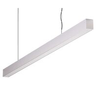 MAXI-40 1.2M LONG PENDANT ALUMINIUM DIMMABLE 3K FLAT DIFFUSER