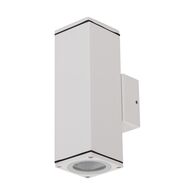 ALPHA-2 Up/Down Exterior Wall light GU10 LED 2 X 6W 240V IP65 - Textured White