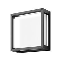 YORK-12 12W Led Square  Wall Light IP65 240v - Dark Grey