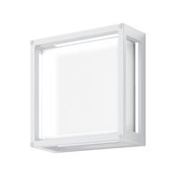YORK-12 12W Led Square  Wall Light IP65 240v - White