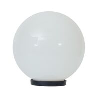 POLYSPHERE 300mm Sphere 240V Polycarbonate Garden Light - Black Base - E27